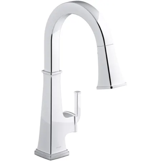 Kohler K-23830-CP Riff 1.5 GPM Single Hole Pull Down Kitchen Faucet