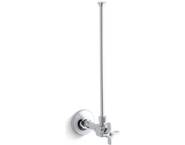Kohler K-7637-CP 3-8" NPT Angle Supply with Stop and Annealed Vertical Tube