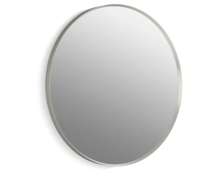 Kohler K-26050-BNL Essential 28-1-8" Diameter Modern Circular Framed Bathroom Wall Mirror