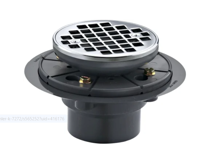 Kohler K-9135-CP Clearflo Round Design Tile-In Shower Drain