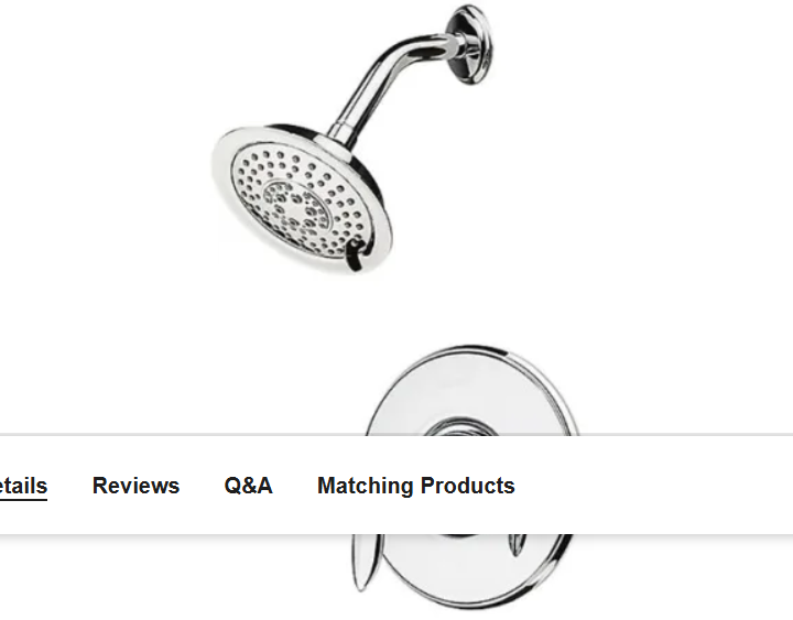 Pfister LG89-7CBC Avalon Shower Trim Package with Multi Function Shower Head, SecurePfit, and EZ Clean