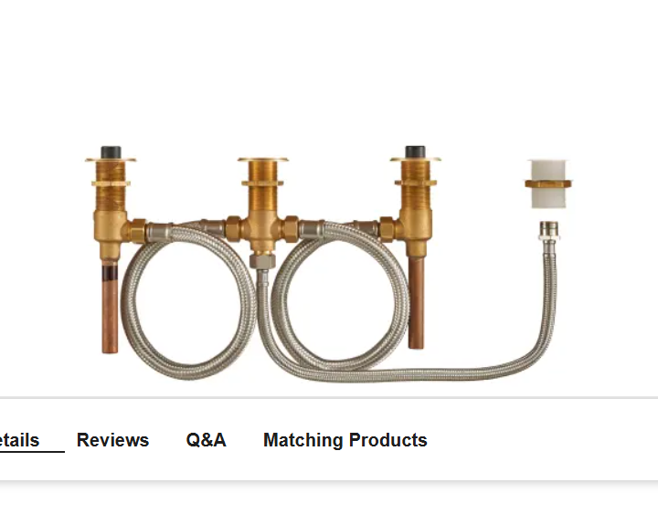 American Standard R910 Flash Roman Tub Rough-In Valve Body with 1-2" Sweat Connection and Hand Shower Rough-In Kit