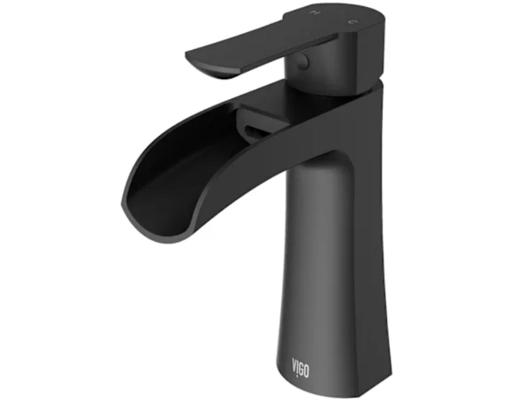 Vigo VG01041MB Paloma 1.2 GPM 7" H Single Handle Single Hole Bathroom Faucet