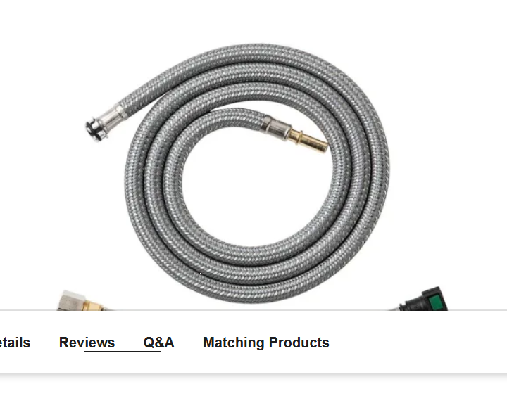 Hansgrohe 88624000 iBox Replacement Hose for High Arc Kitchen Faucet