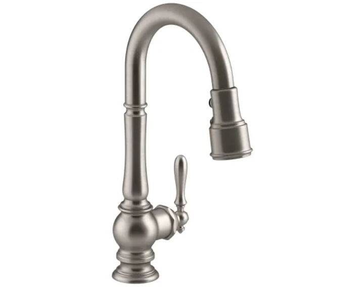 Kohler K-99261-VS Artifacts 1.5 GPM Single Hole Pull Down Kitchen Faucet