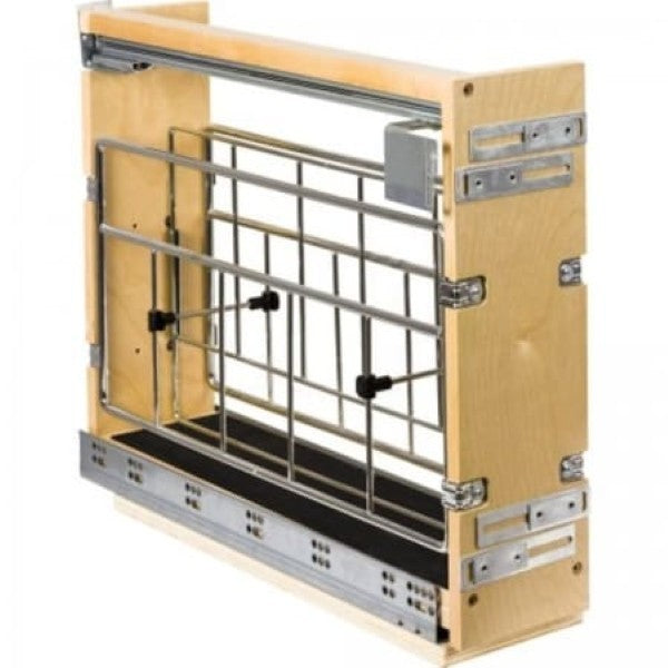 Hardware Resources BPOTD2-5SC 5" "No Wiggle" Pullout with Built-in Tray Divider