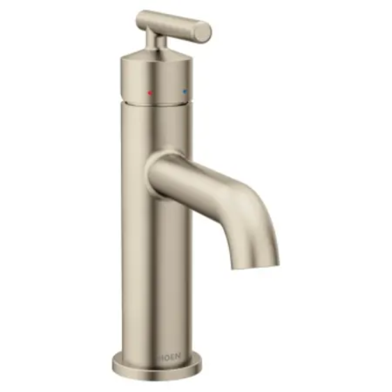 Moen 6145BN Gibson 1.2 GPM Single Hole Bathroom Sink Faucet with Pop-Up Drain Assembly