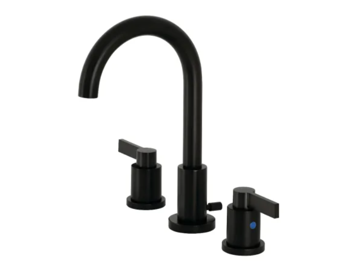 Kingston Brass FSC8920NDL NuvoFusion 1.2 GPM Widespread Bathroom Faucet with Pop-Up Drain Assembly