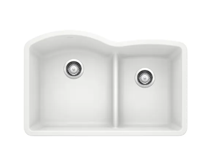 Blanco 441593 Diamond 32" Undermount Double Basin SILGRANIT Kitchen Sink