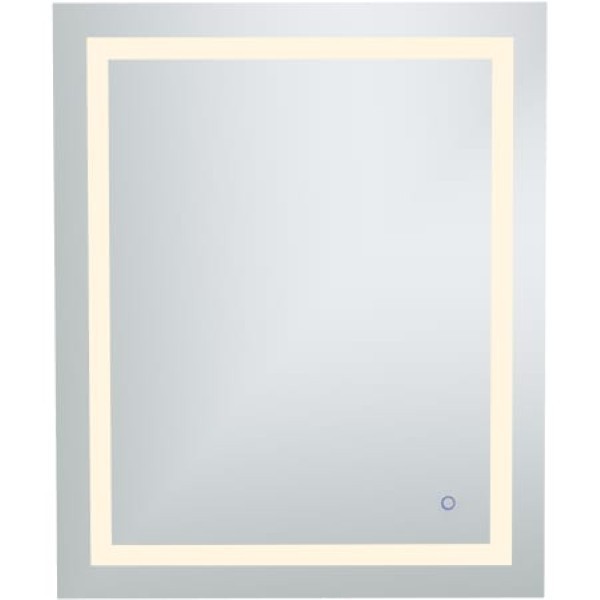 Elegant Lighting MRE13036 Helios 30 W x 36 H Modern Rectangular Aluminum Fra