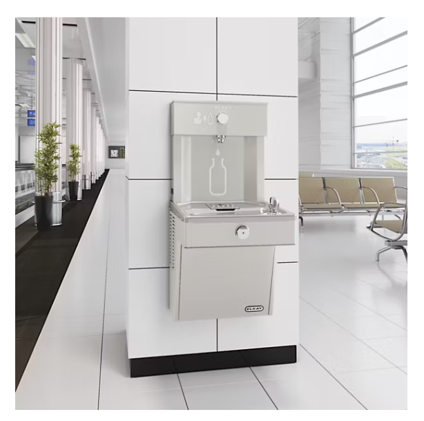 Elkay LVRCDMWSK ezH2O Vandal-Resistant Bottle Filling Station and Single Fountai