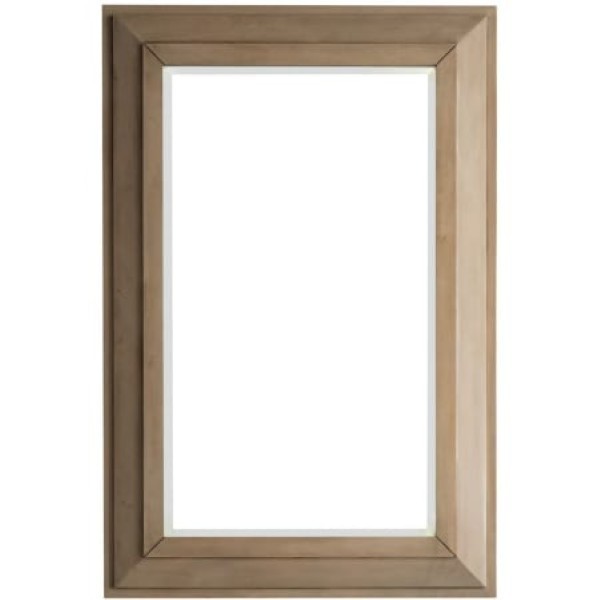 James Martin Vanities 620-M28-WW Portland 28" W x 42" H Transitional Rectangular Wood Framed Bathroom Wall Mirror
