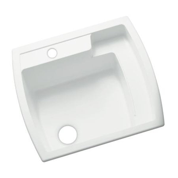 Sterling 995-0 Latitude 25" Single Basin Drop In or Undermount Acrylic Laundry Sink