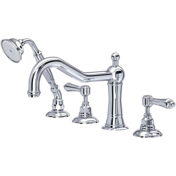 Rohl A1404LMAPC Acqui Deck Mounted Roman Tub Filler with Built-In Diverter
