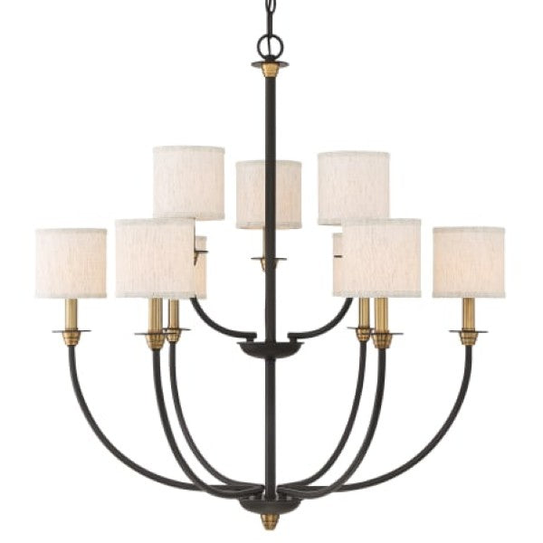 Quoizel ADY5009OZ Audley 9 Light 33" Wide Chandelier