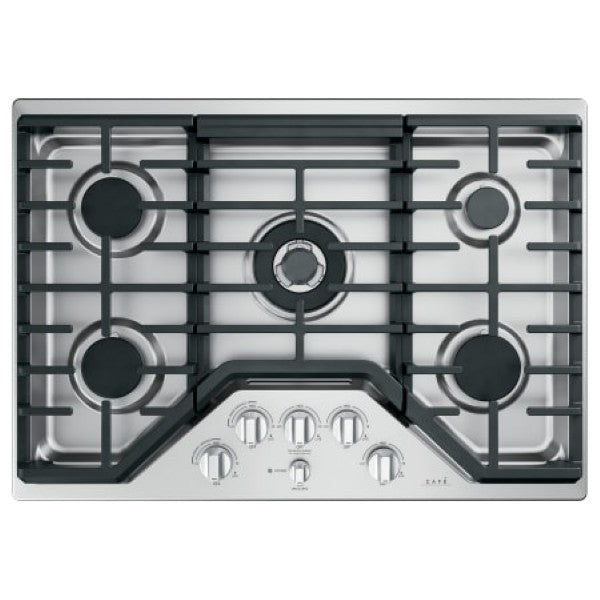 Cafe CGP95302MS1 30 Inch Wide 5 Burner Gas Cooktop with Power Burner