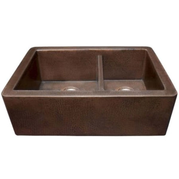 Native Trails CPK276 Farmhouse Duet 33 Farmhouse Double Basin Copper Kitchen