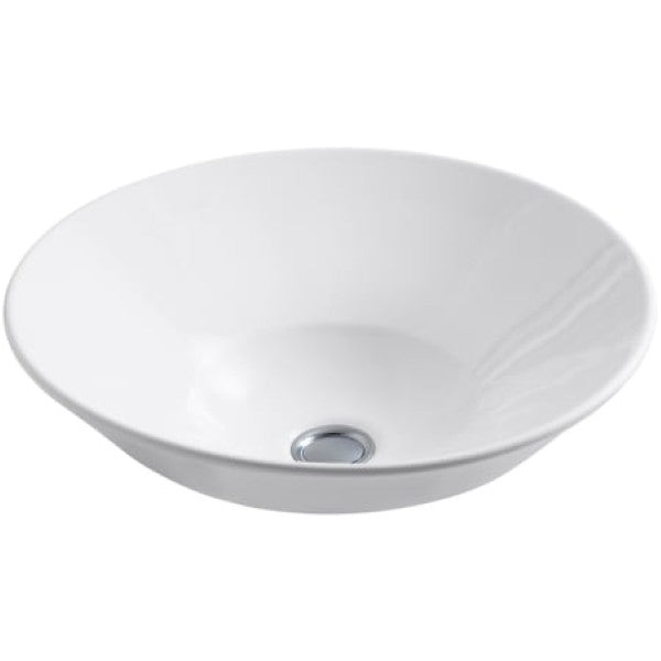 Kohler K-2200-G-0 Conical Bell 16-1-4" Circular Vitreous China Vessel Bathroom Sink