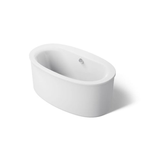 Kohler K-24001-0 Sunstruck 60" Soaking Bathtub for Freestanding Installations with Center Drain