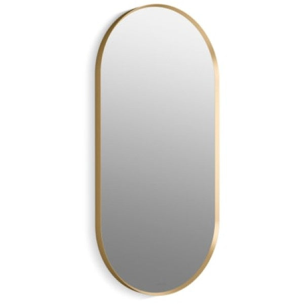 Kohler K-26051-BGL Essential 20-1-16" W x 40-1-16" H Modern Oval Framed Bathroom Wall Mirror