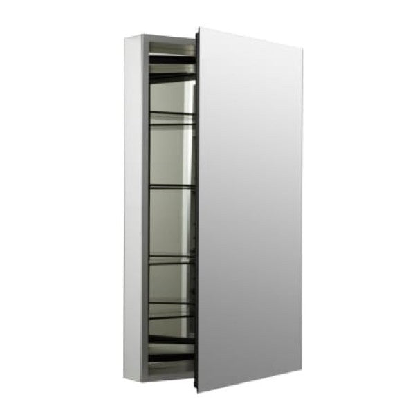 Kohler K-2913-PG-SAA Catalan 15" x 36" Single Door Medicine Cabinet with 107 Degree Hinge and Triple Mirror Design