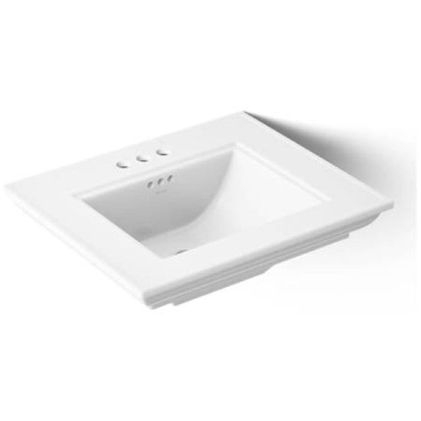 Kohler K-29999-4-0 Memoirs Stately 24" Pedestal Bathroom Sink with 4" Centerset Faucet Holes