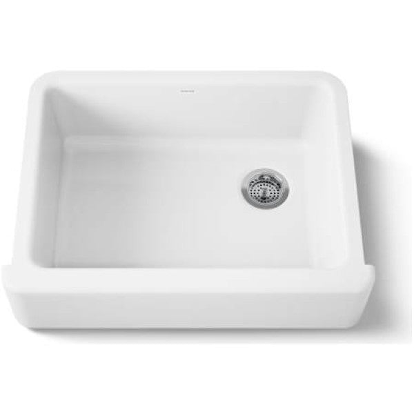 Kohler K-6487-0 Whitehaven 29-11-16 Self-Trimming Farmhouse Single Basin E