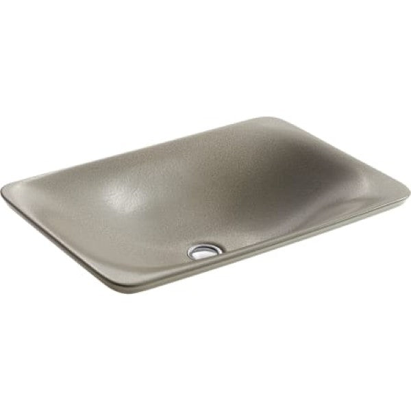 Kohler K-77716-SSP Artist Editions Shagreen on Carillon 14-9-16" x 21-1-8" Rectangular Vessel Bathroom Sink