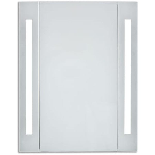 Elegant Lighting MRE8011 Elixir 23-1-2" W x 30" H Modern Rectangular Steel Frameless Bathroom Wall Mirror with LED Lighting