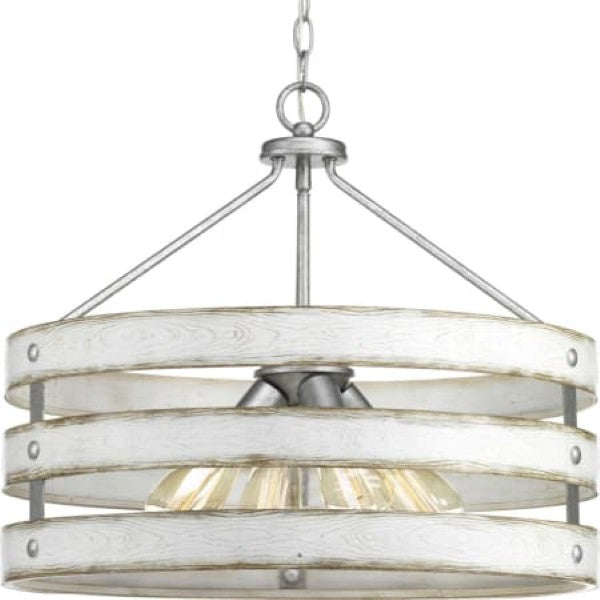 Progress Lighting P500023-141 Gulliver 4 Light 22" Wide Drum Chandelier