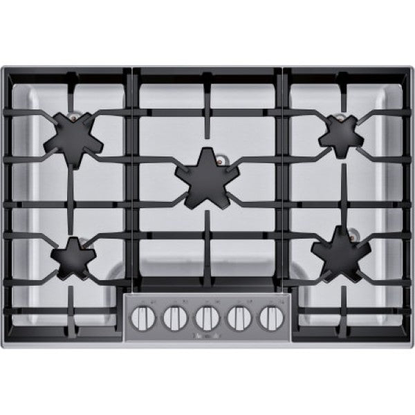 Thermador SGSXP305TS Masterpiece® 30 Inch Wide 5 Burner Gas Cooktop with Pedestal Star® Burners and ExtraLow® Select Burner