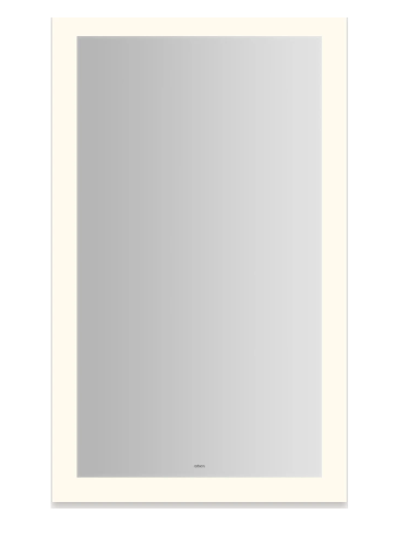 Robern YM2440RPFPD3 Vitality 24" W x 40" H Rectangular Frameless Bathroom Mirror with Light