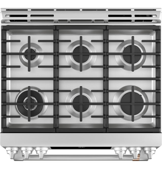 Brand NEW Cafe C2S900P2MS1 Stainless Steel 30" Slide-In Dual Fuel Smart Range