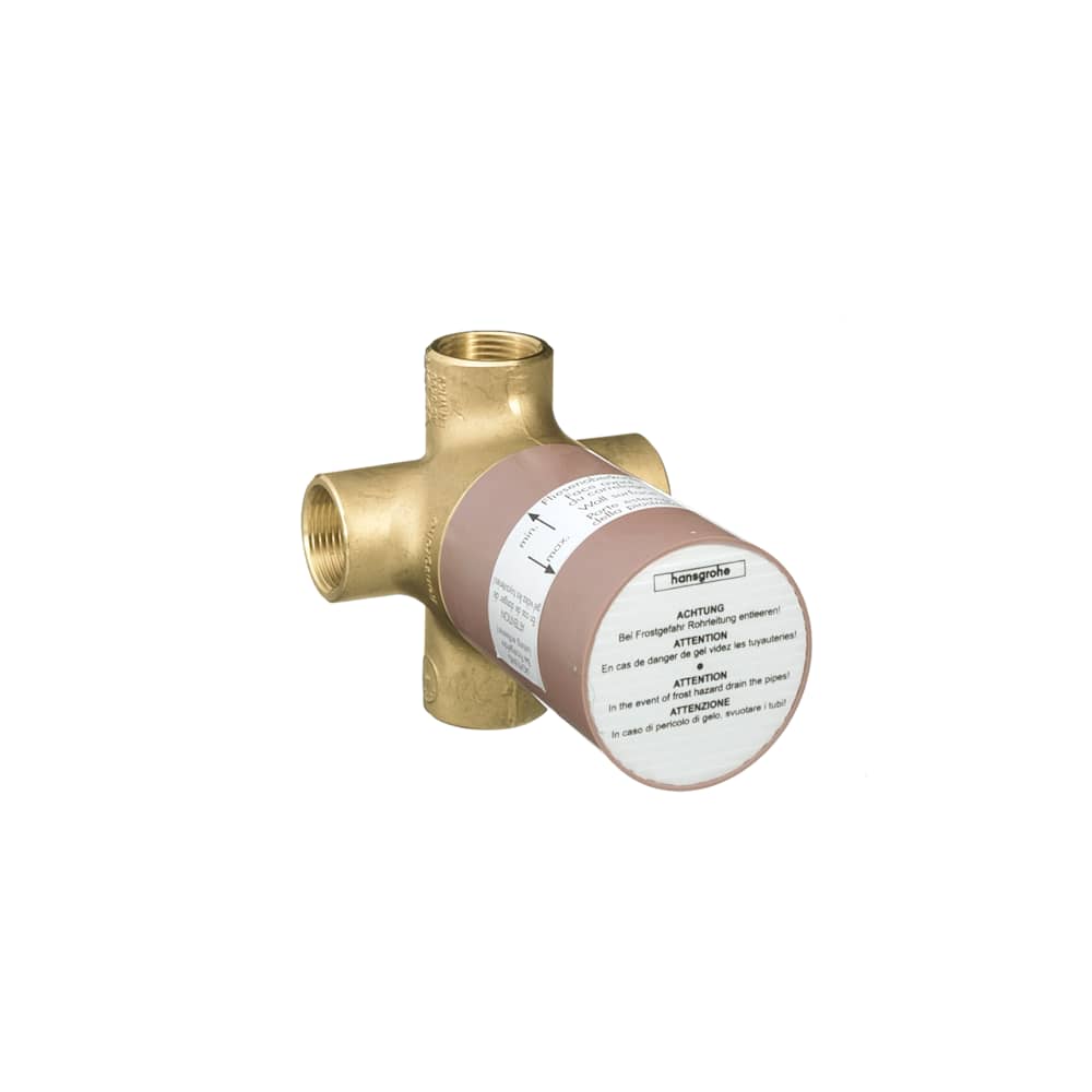Hansgrohe 15930181 Quattro 3-4" 3-Way Diverter Rough In Valve with Shared Function