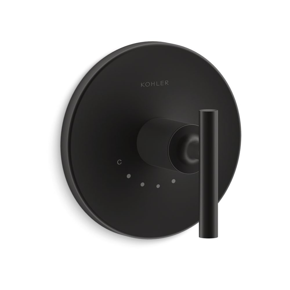 Kohler K-T14488-4-BL Purist Thermostatic Valve Trim Only with Single Lever Handle - Less Rough In