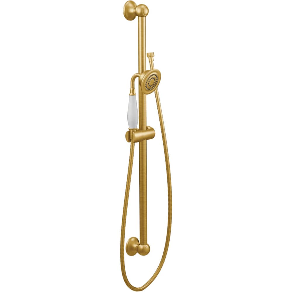 Moen S12107EPBG Weymouth 1.75 GPM Single Function Hand Shower Package with Eco Performance - Includes Slide Bar and Hose