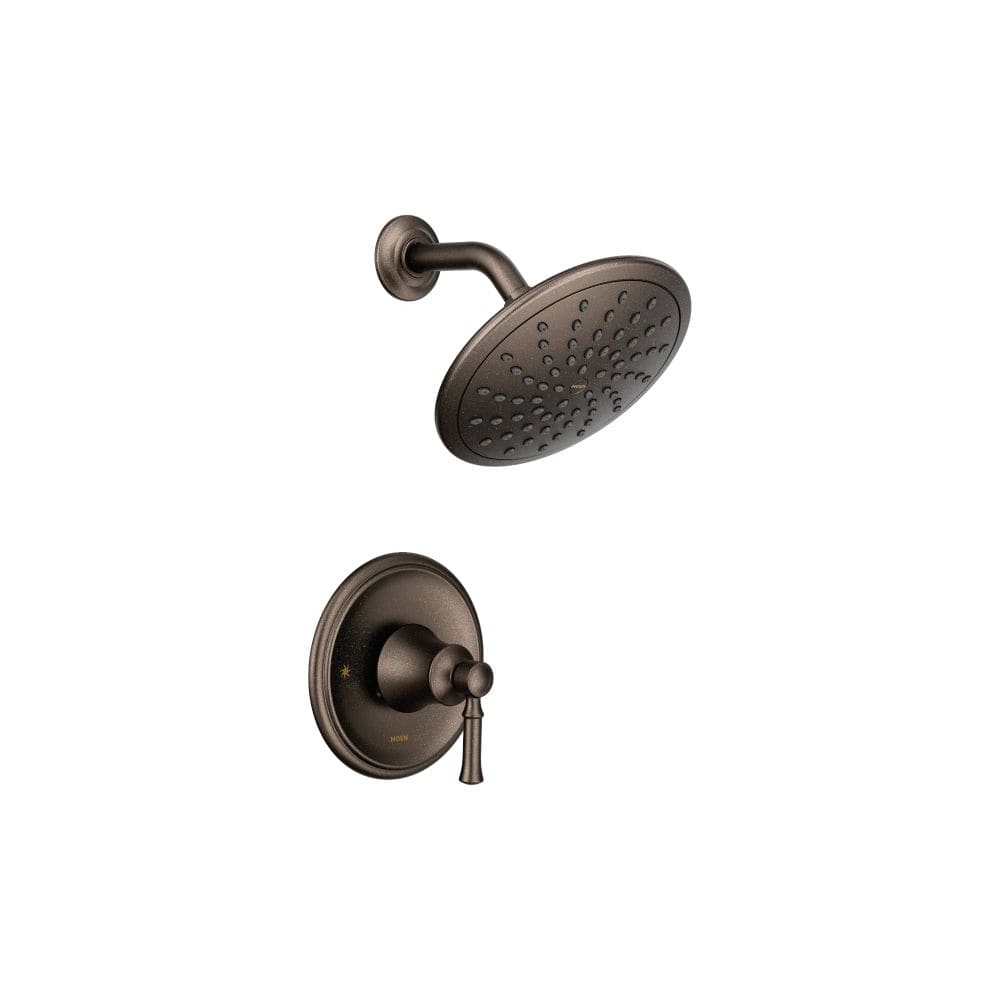 Moen T2282EPORB Dartmoor Pressure Balanced Shower Trim Package with 1.75 GPM Single Function Rain Shower Head - Less Valve